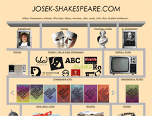 Tablet Screenshot of josek-shakespeare.com